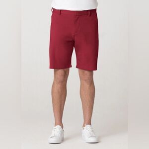 NEW Swet Tailor Mens Dark Red Everyday Chino Shorts